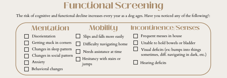 Functional Screening for Dogs
